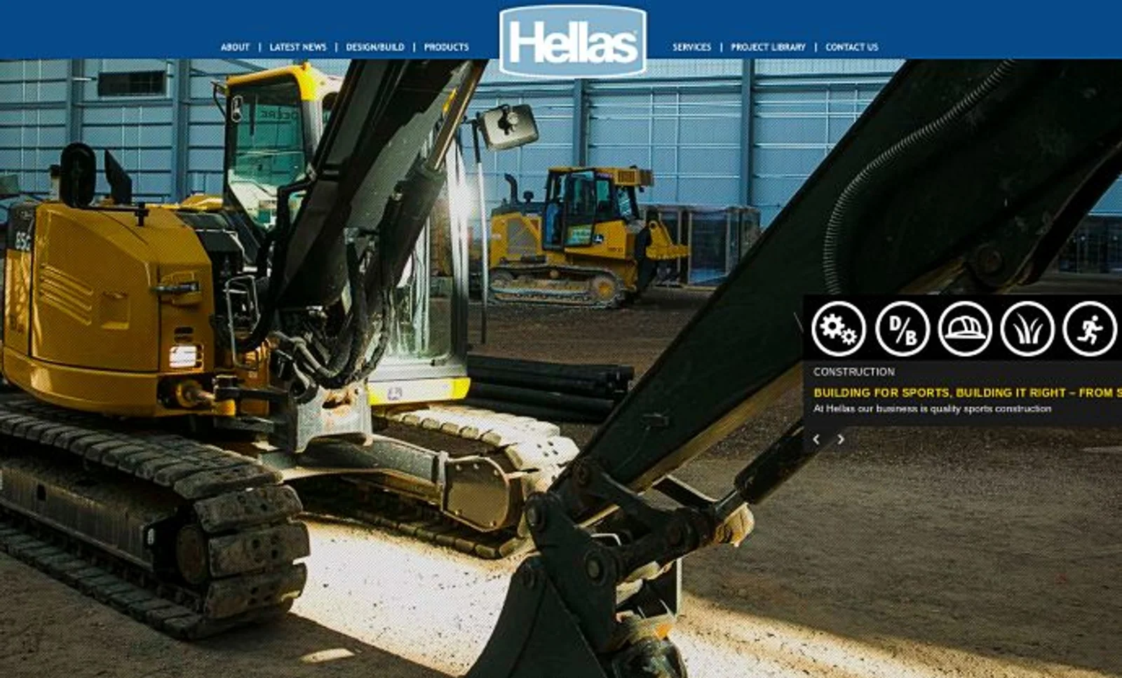 Hellas Construction ranch division website