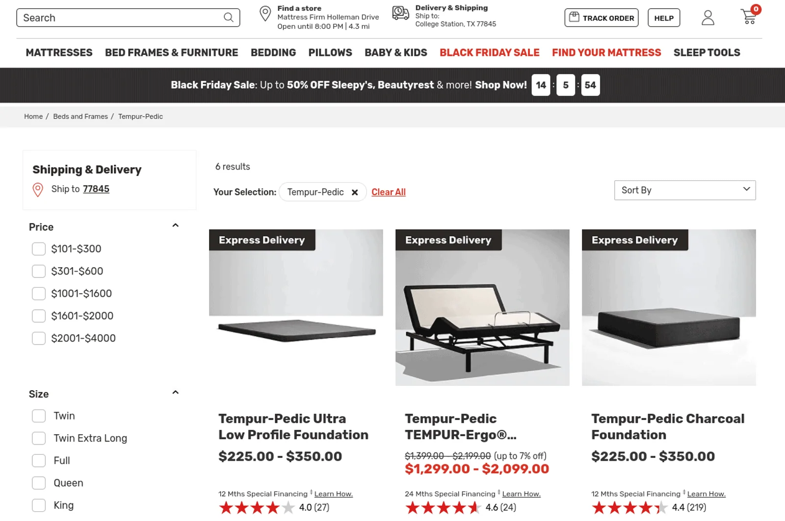 Mattress Pro retail identity and website