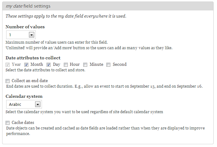 Calender System module and webform