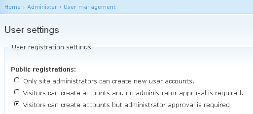 The requested page could not be found on user settings [closed]