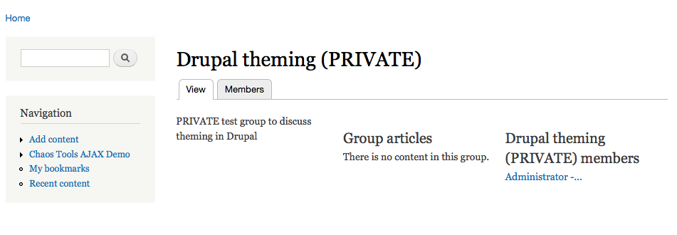 Can a subgroup of a public group be private and hidden?