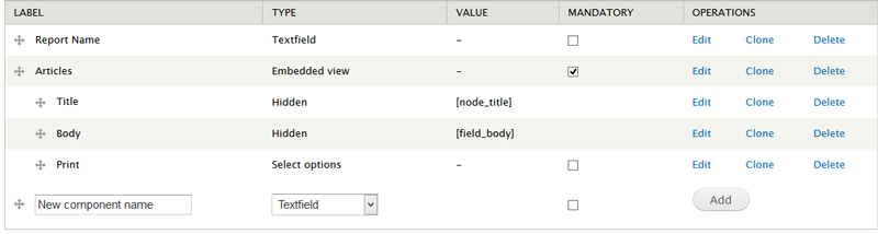 How to print child fields from embedded view in a webform