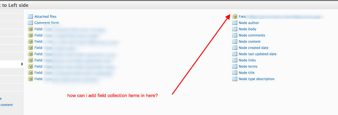 field collection items are not in panels
