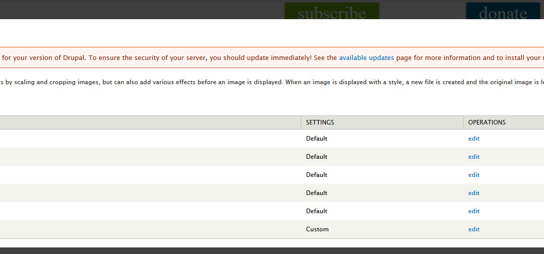 Image module custom image style changes image link