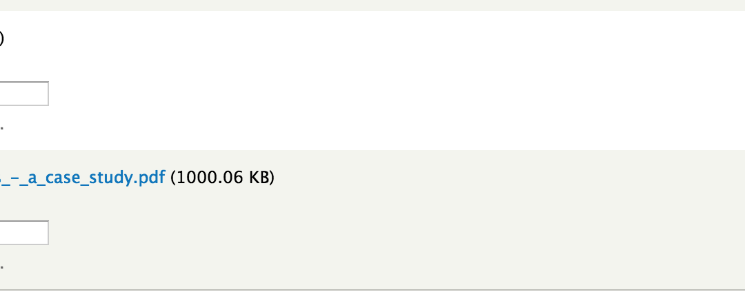 Field widget item form alter for file field