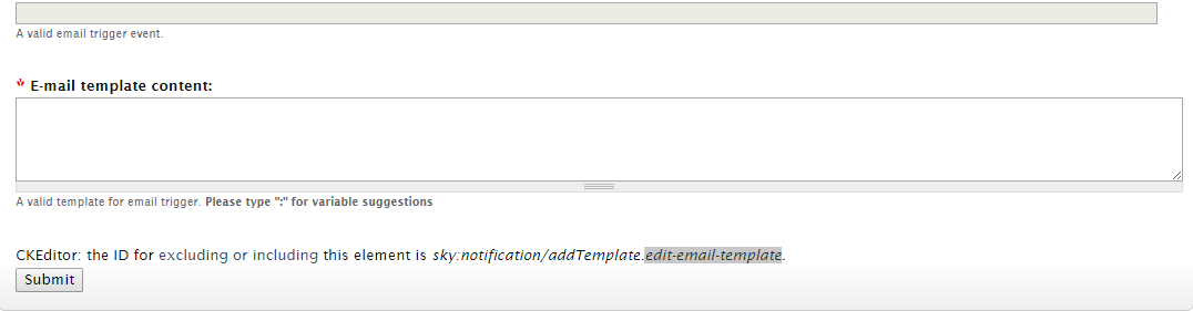How do I enable CkEditor for a textarea form element?