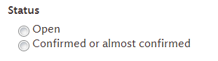 Grouped Exposed filters radio buttons : one in two no value ticked. How to programatically force default button be ticked?