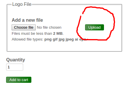 How to disable a file upload button for anonymous users?