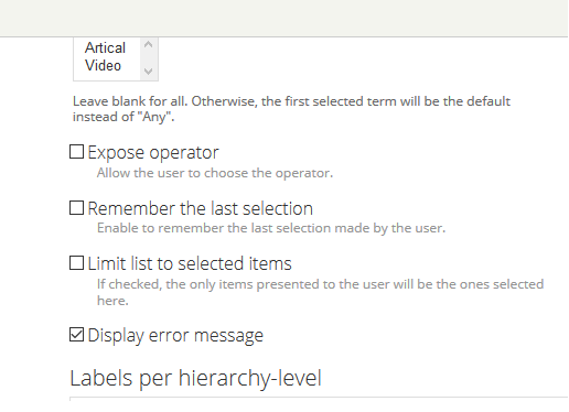"Allow multiple selection" not available in exposed filters