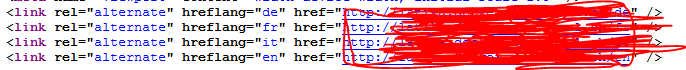 hreflang links added to page source without translation