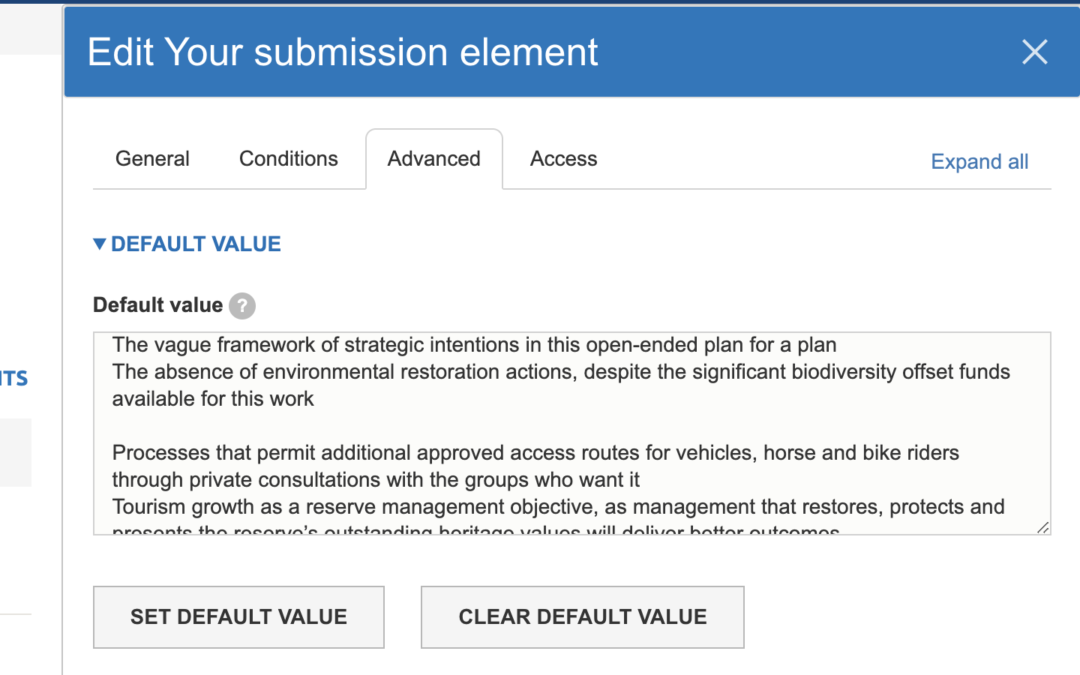 How do you use ‘basic markup’ in a webform default value?