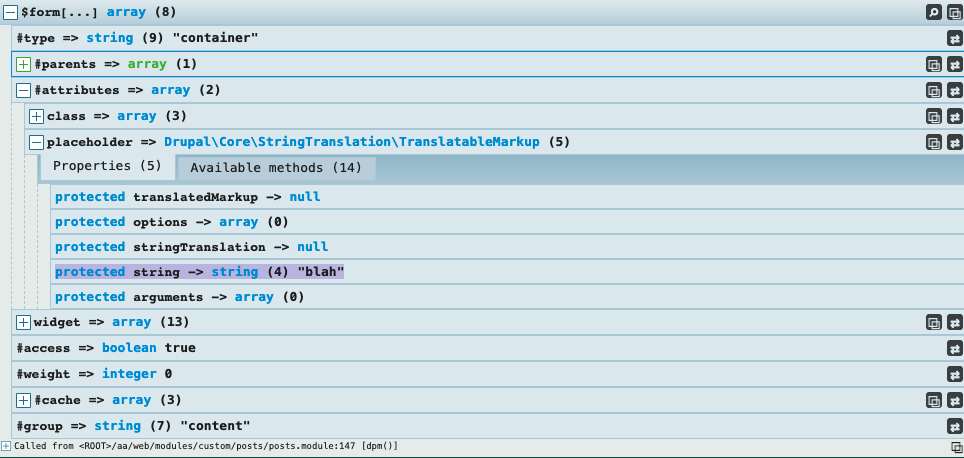 hook_form_alter() to add placeholder to a text field via custom module