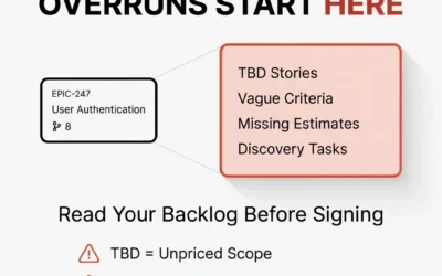 Agile Theater: How Jira Backlogs Hide Unpriced Scope and Future Change Orders