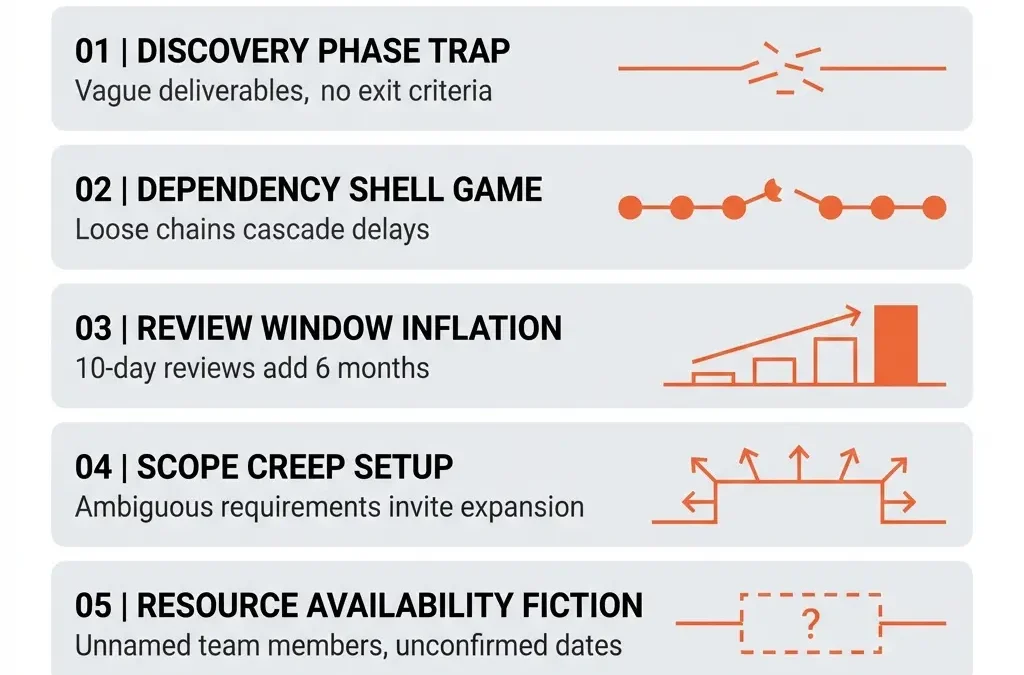 Stalling Tactics: How To Detect Phantom Delays Hidden In Proposed Project Plans