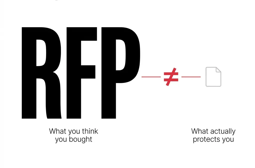 Your Software RFP Is a Risk Document Pretending to Be a Buying Guide